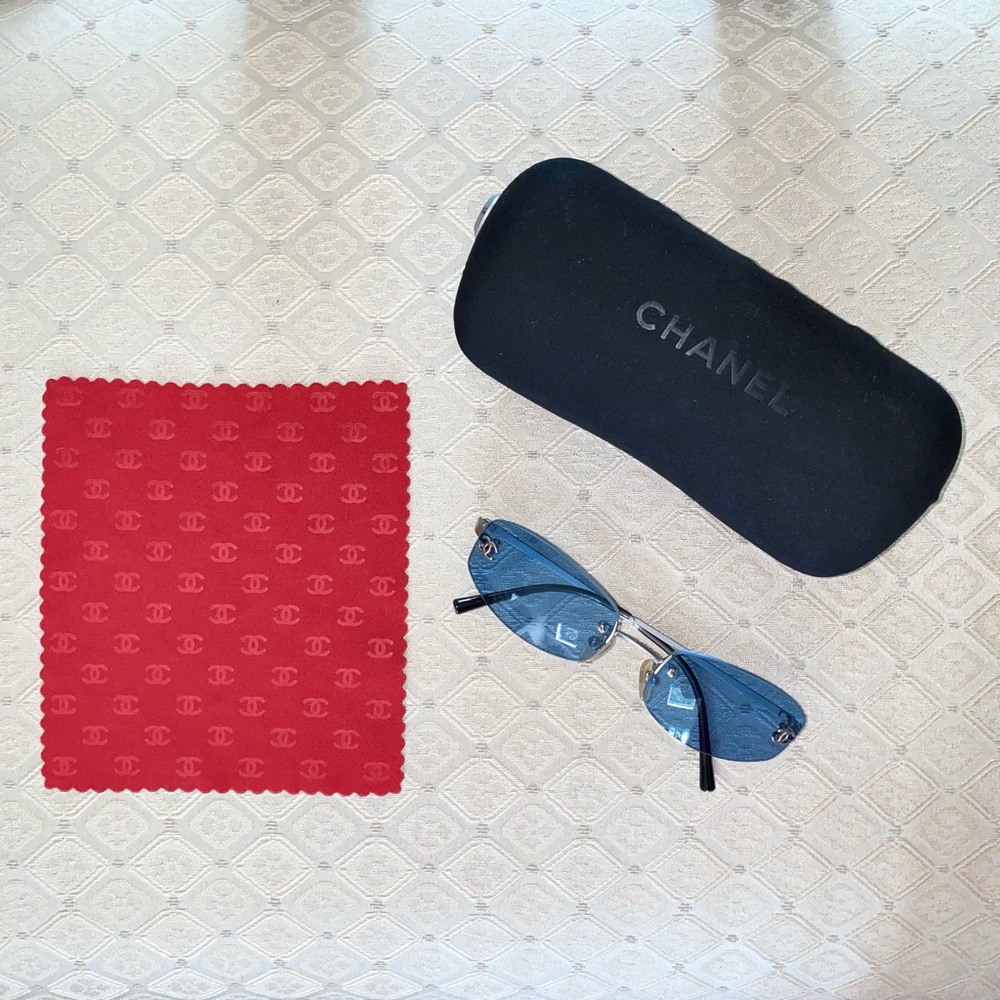 Chanel Blue Sunglasses (As Seen on Bella Hadid)